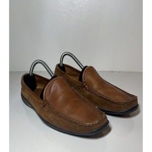 Allen Edmonds Conway Brown Tan Leather Loafer Shoes Men 8